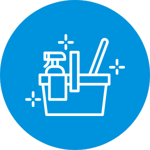 House Cleaning 2 House Cleaning Icon showing mop and bucket symbolizing standard cleaning service in SoHo NY households